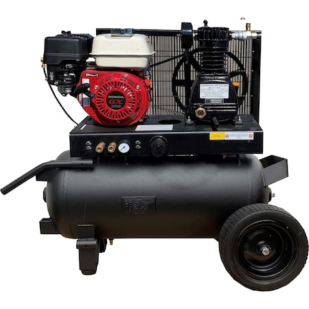 Industrial Gold 20 Gallon Horizontal, Portable Air Compressor 12Cfm at 125Psi, P55Hg21 P55HG21